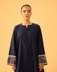 1 Piece Embroidered Blended Shirt