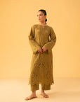 2 Piece Embroidered Cambric Suit