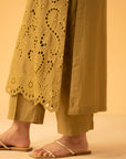 2 Piece Embroidered Cambric Suit