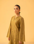 2 Piece Embroidered Cambric Suit