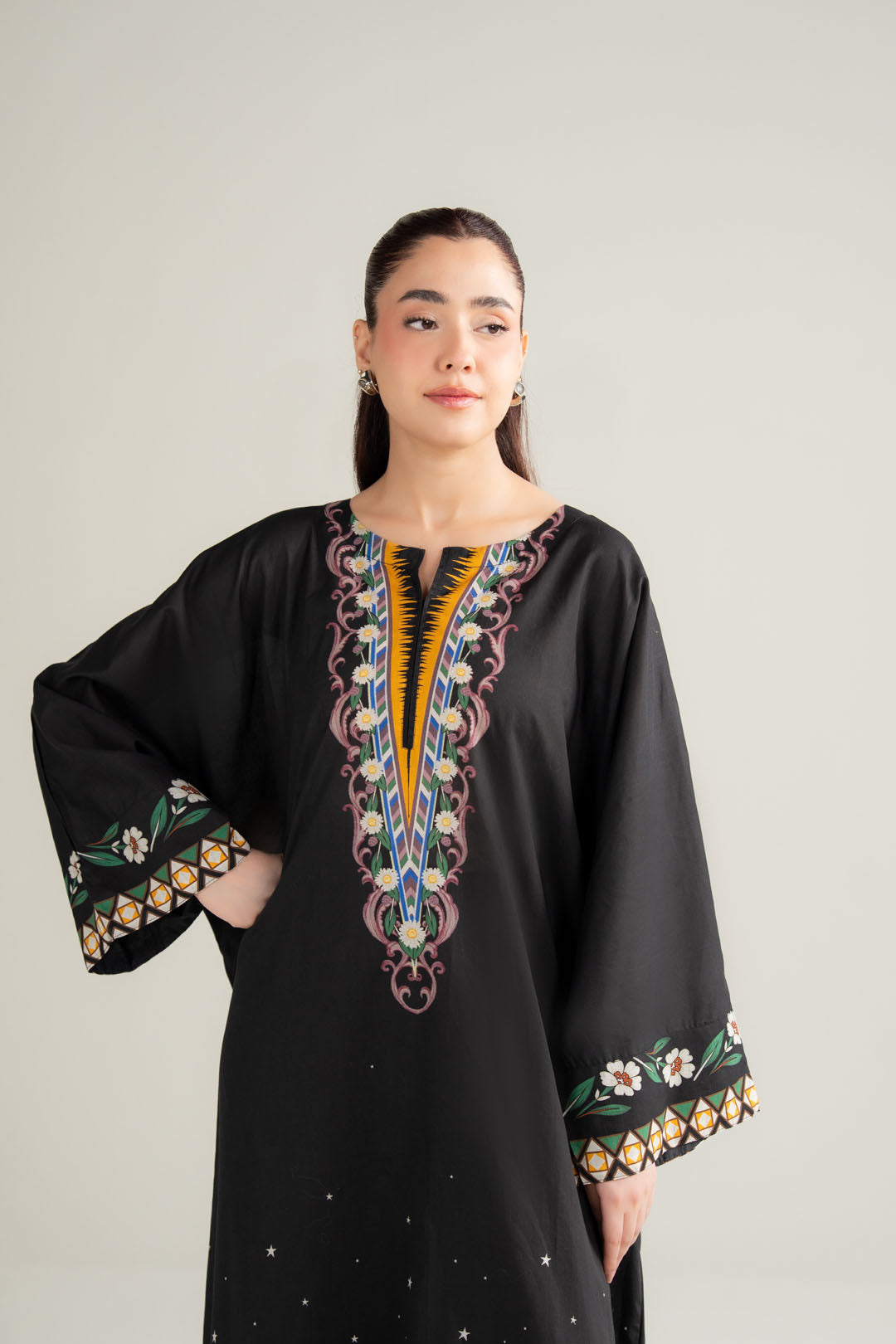 1 Piece Printed Lawn Kaftan Pret SS - 26