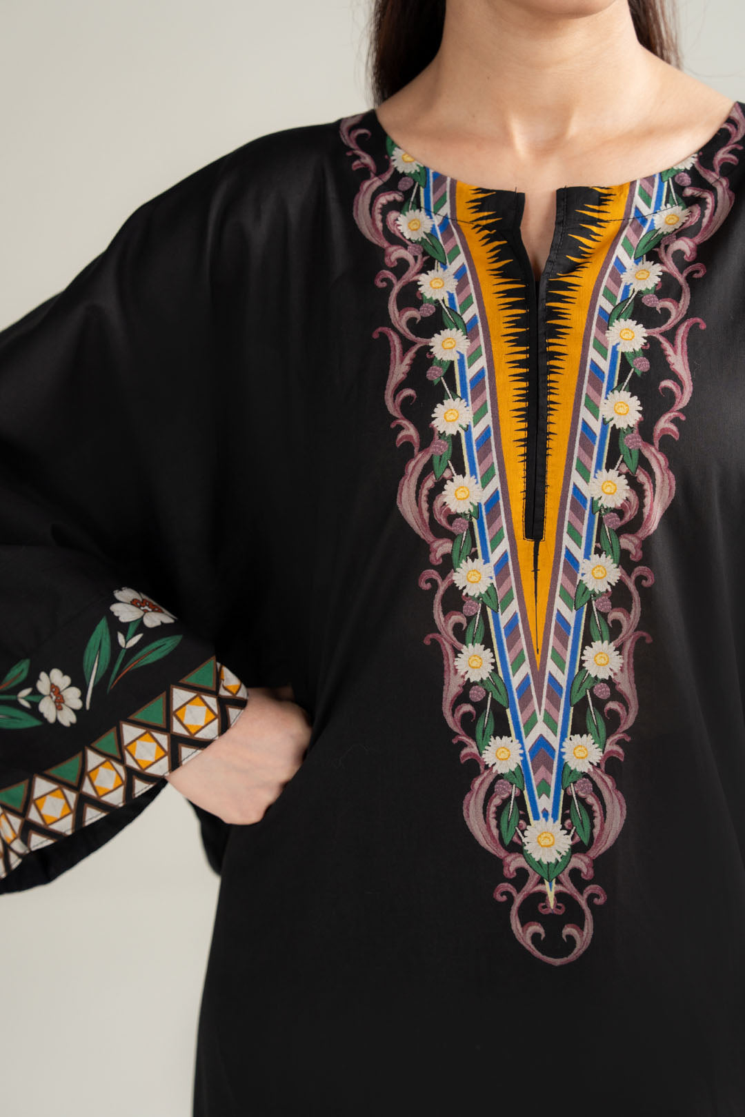 1 Piece Printed Lawn Kaftan Pret SS - 26