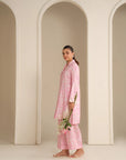 2 Piece Printed Linen Suit