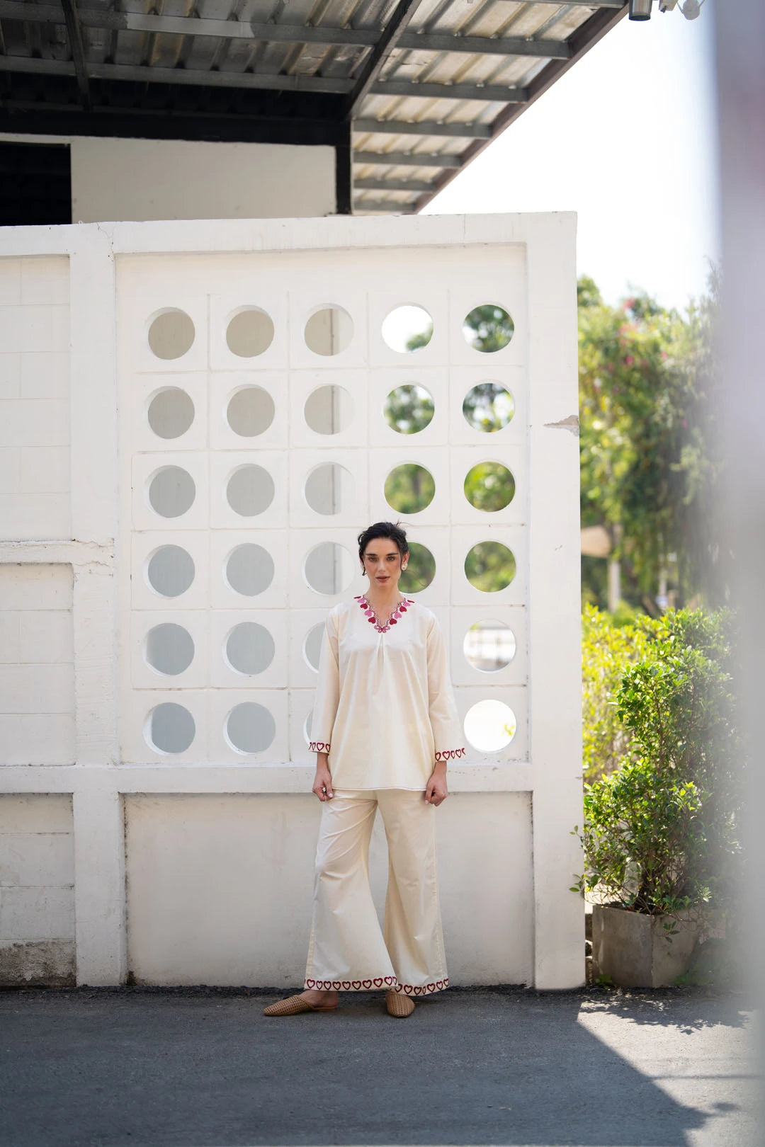 2 Piece Embroidered Cambric Suit Pret SS - 26