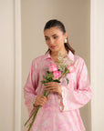 2 Piece Printed Linen Suit