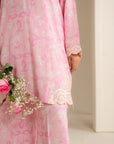 2 Piece Printed Linen Suit