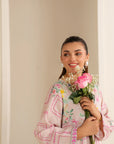 2 Piece Printed Linen Suit