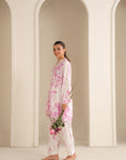 2 Piece Printed Linen Suit