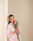 2 Piece Printed Linen Suit