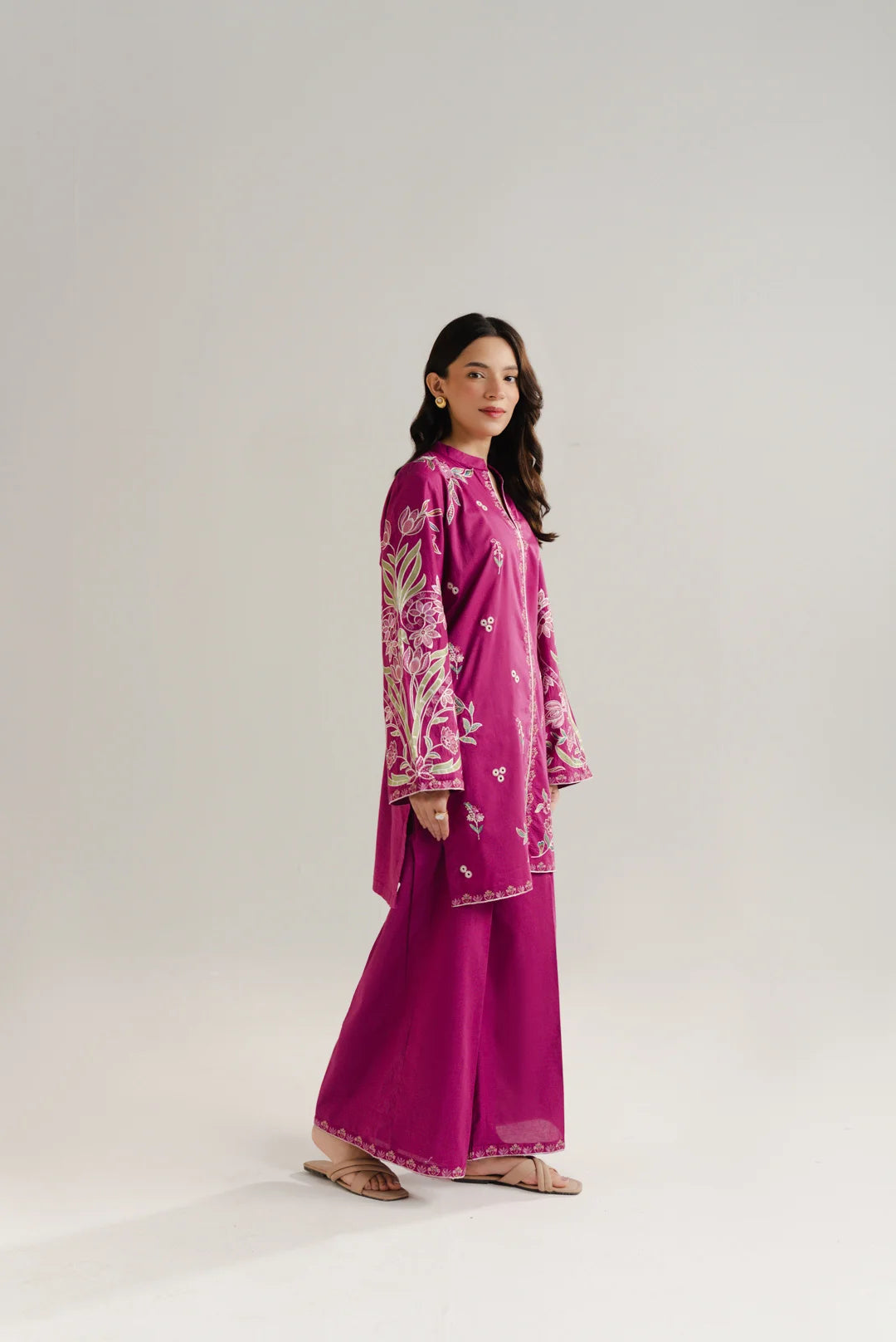 2 Piece Embroidered Lawn Co-Ord Set