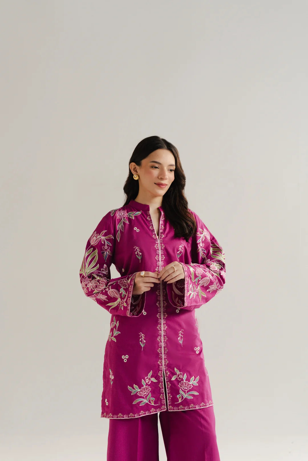 2 Piece Embroidered Lawn Co-Ord Set