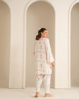2 Piece Printed Linen Suit