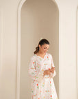 2 Piece Printed Linen Suit