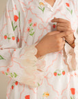 2 Piece Printed Linen Suit