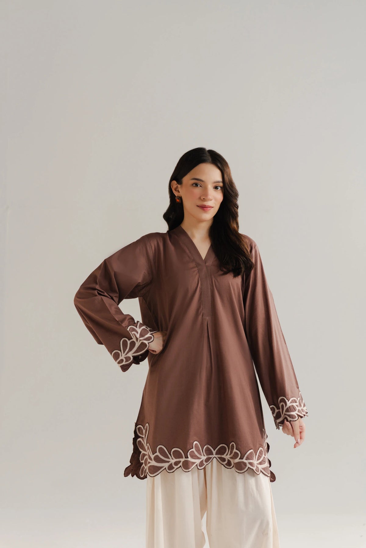 1 Piece Embroidered Shirt