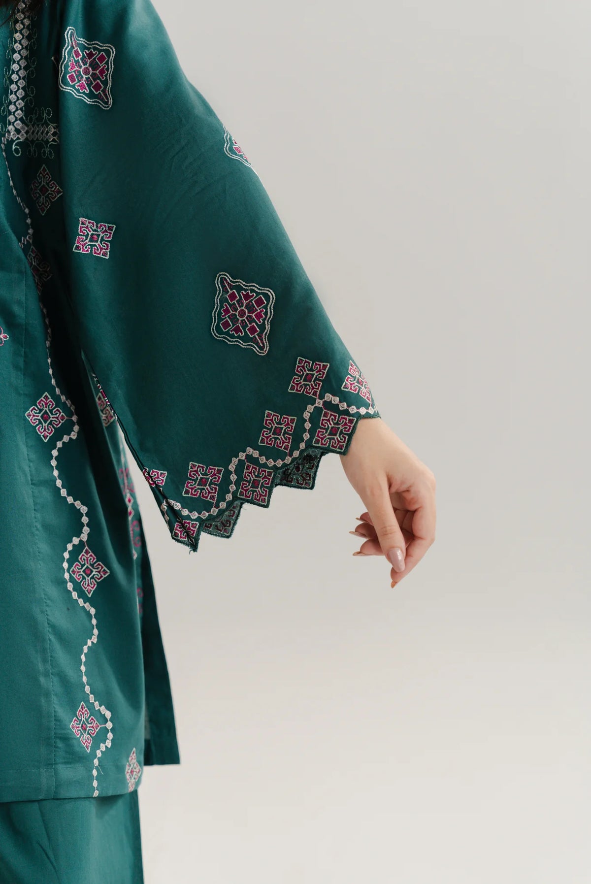 2 Piece Embroidered Lawn Co-Ord Set