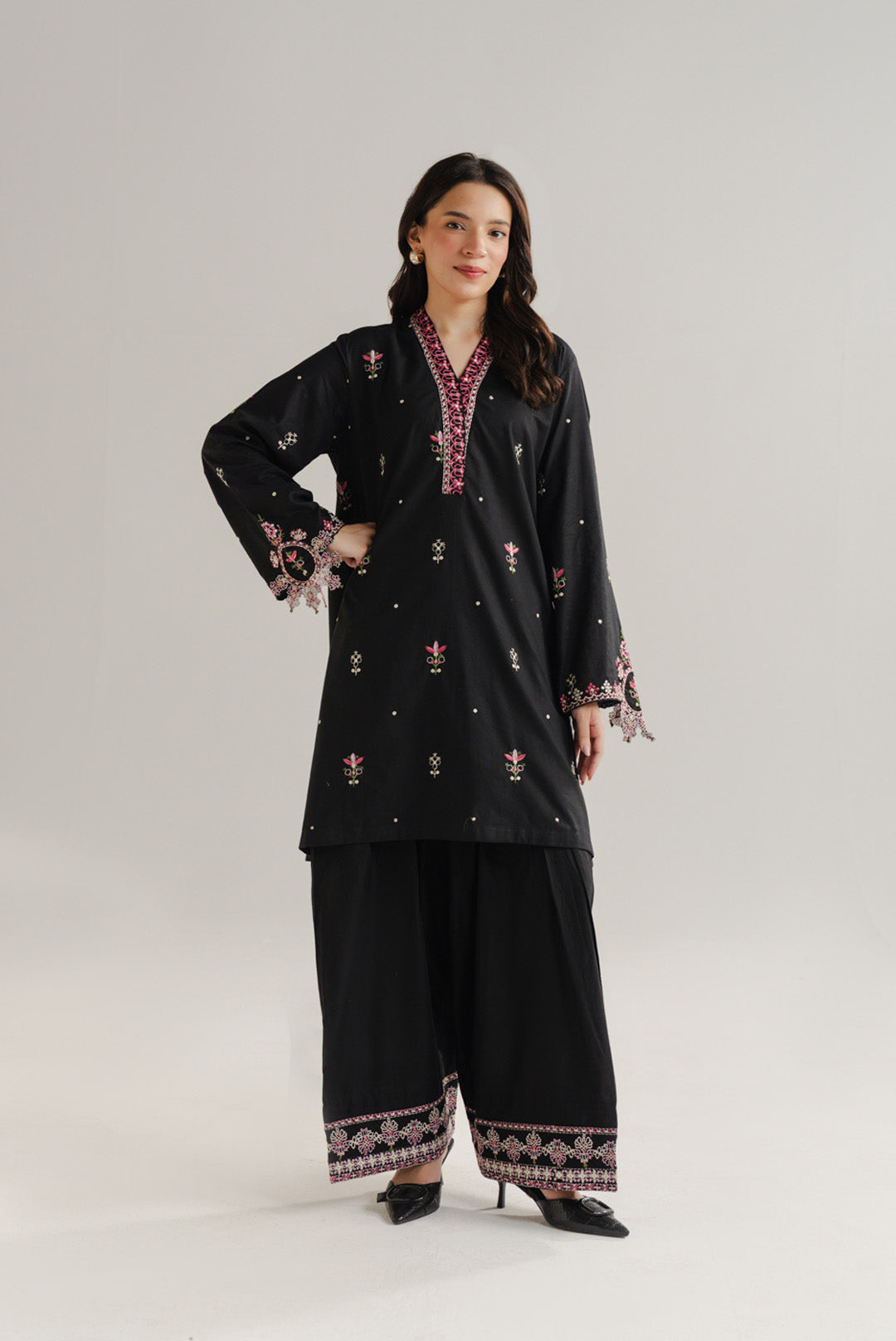 2 Piece Embroidered Lawn Co-Ord Set Pret SS - 26