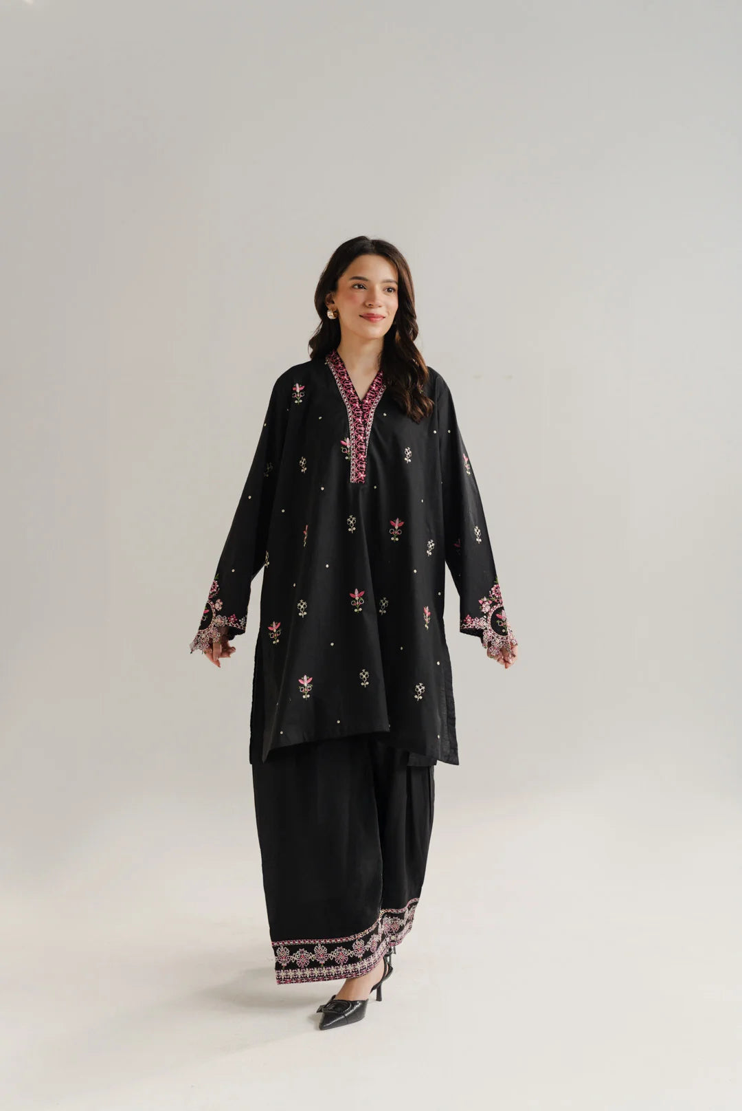 2 Piece Embroidered Lawn Co-Ord Set
