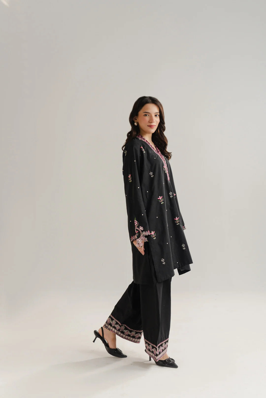 2 Piece Embroidered Lawn Co-Ord Set