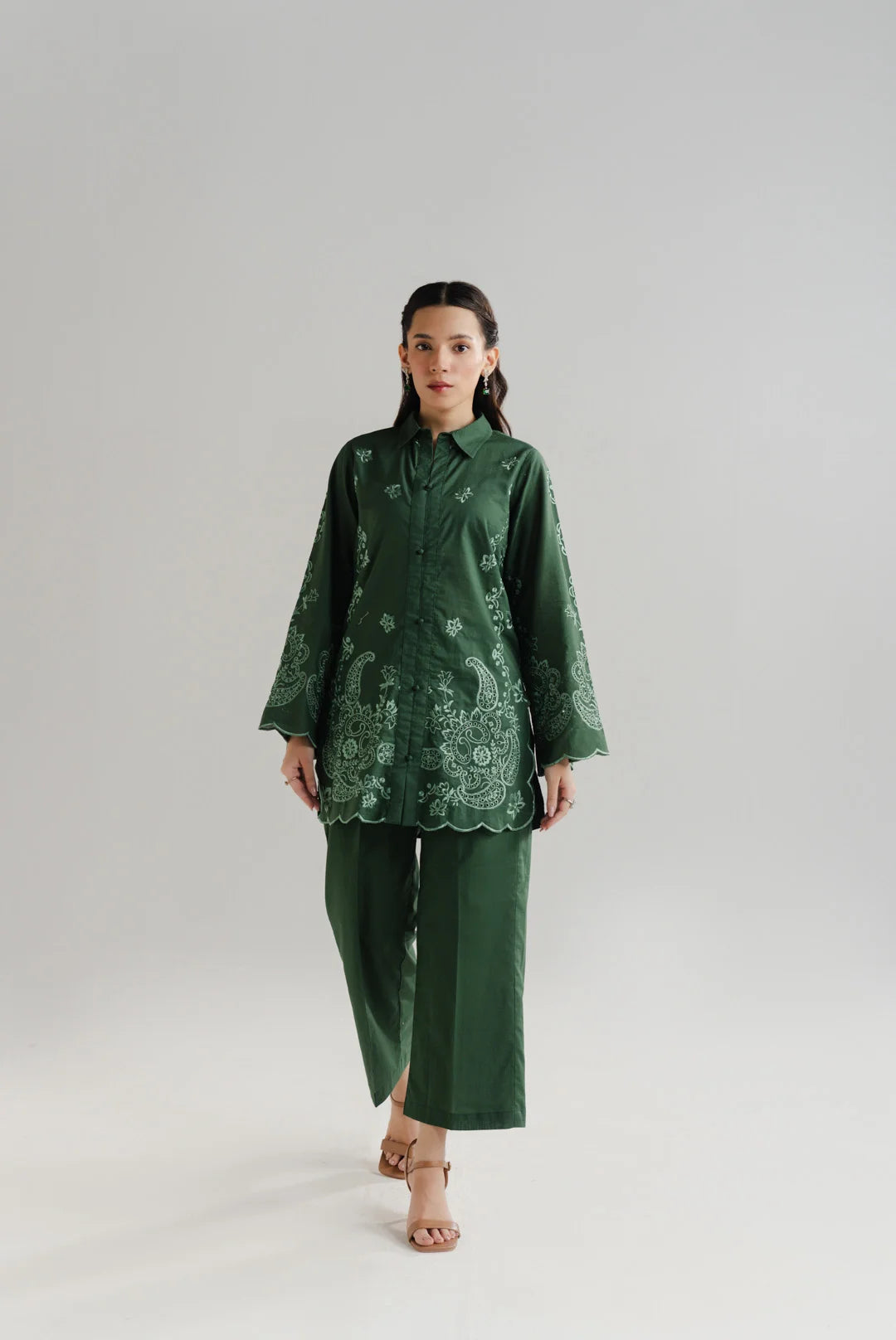 2 Piece Embroidered Lawn Suit Pret SS - 26