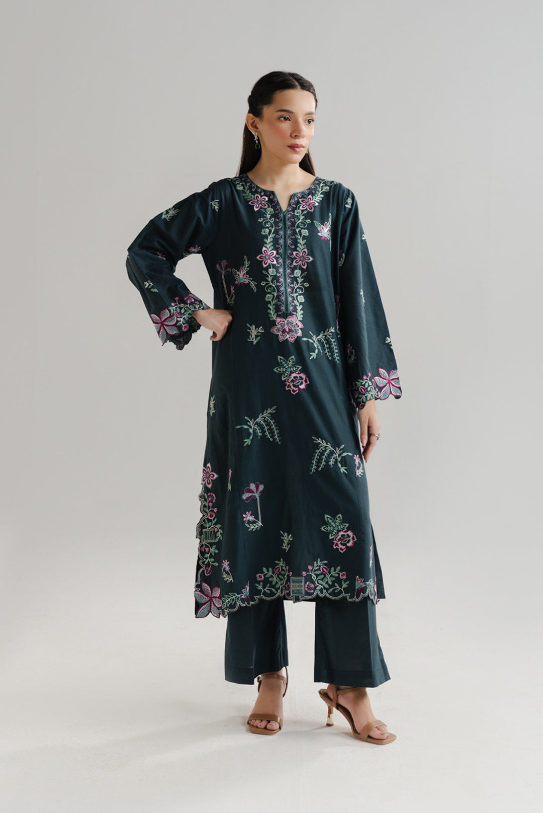 2 Piece Embroidered Lawn Suit Pret SS - 26
