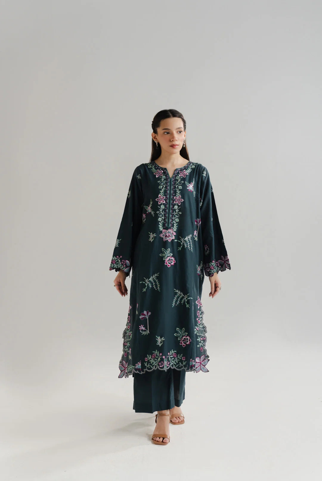 2 Piece Embroidered Lawn Suit Pret SS - 26