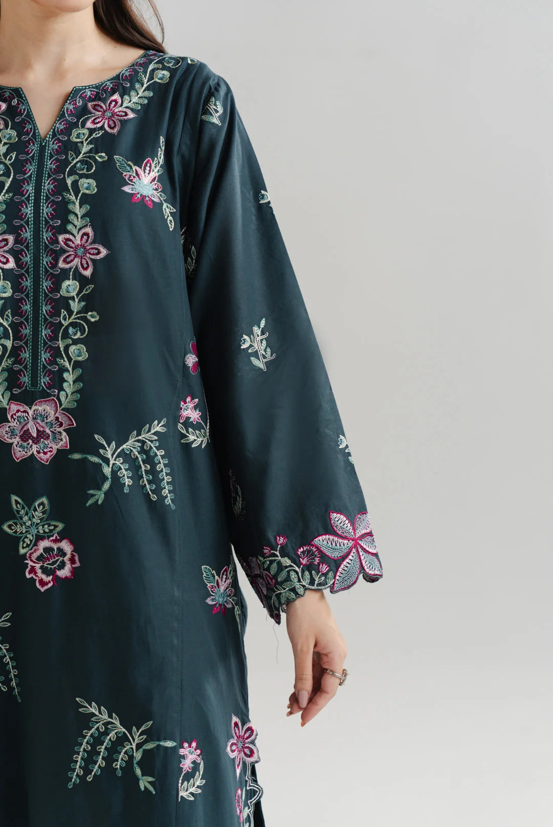 2 Piece Embroidered Lawn Suit Pret SS - 26