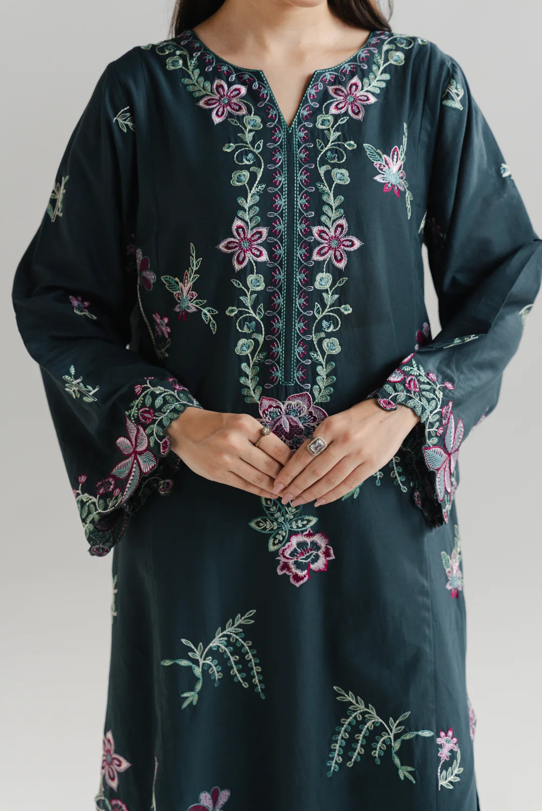 2 Piece Embroidered Lawn Suit Pret SS - 26