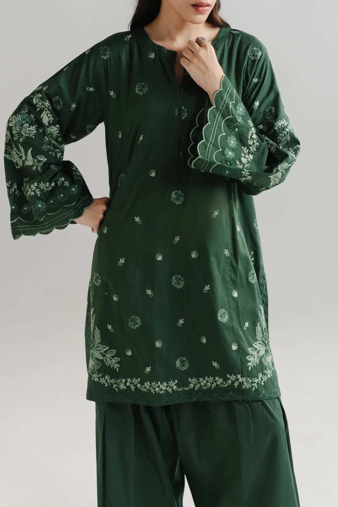 2 Piece Embroidered Lawn Suit Pret SS - 26