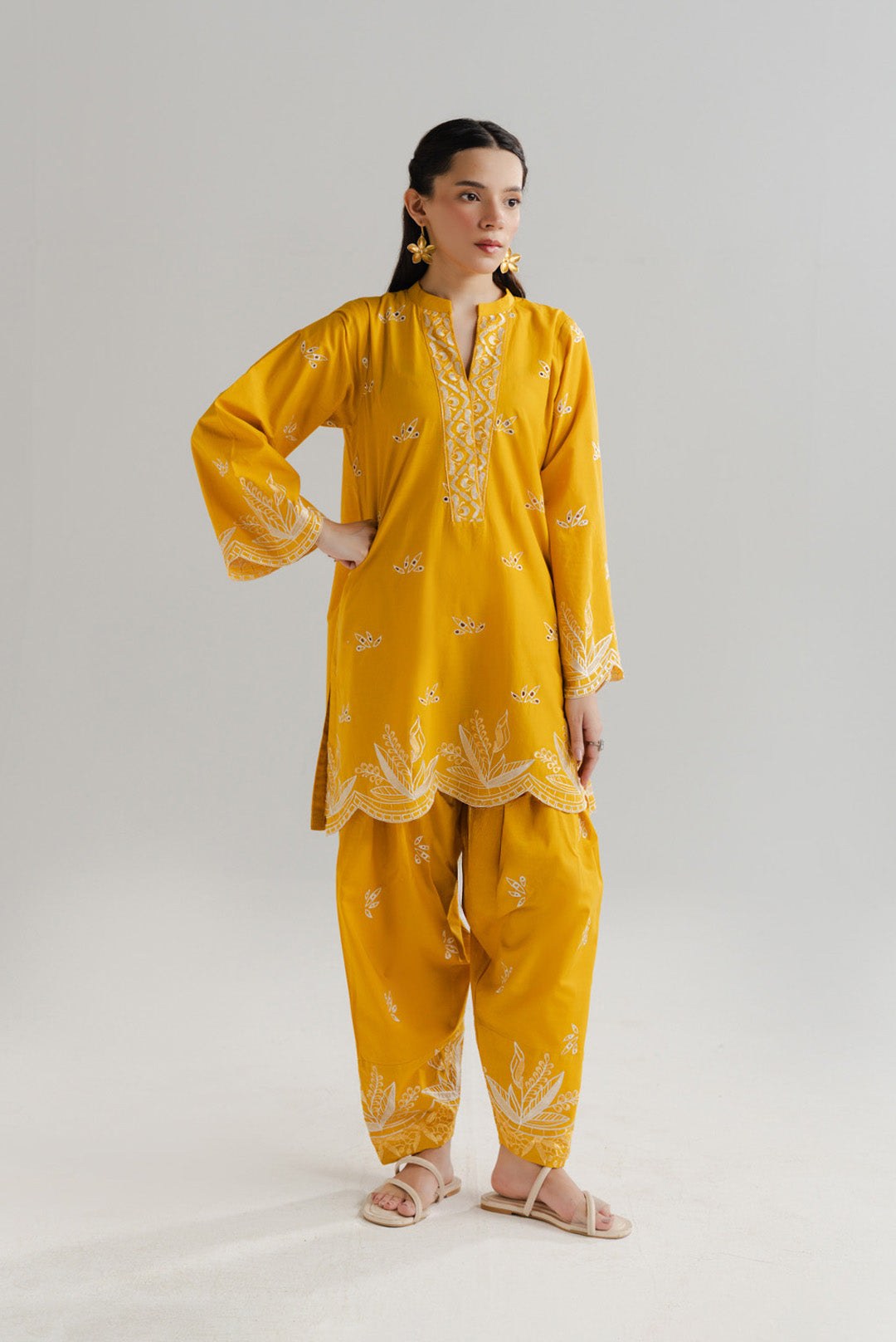 2 Piece Embroidered Lawn Suit Pret SS - 26