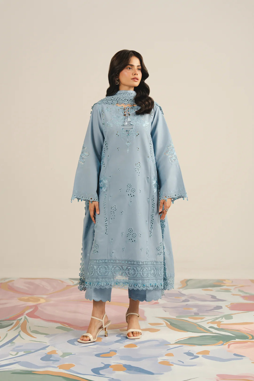 3 Piece Embroidered Lawn Suit