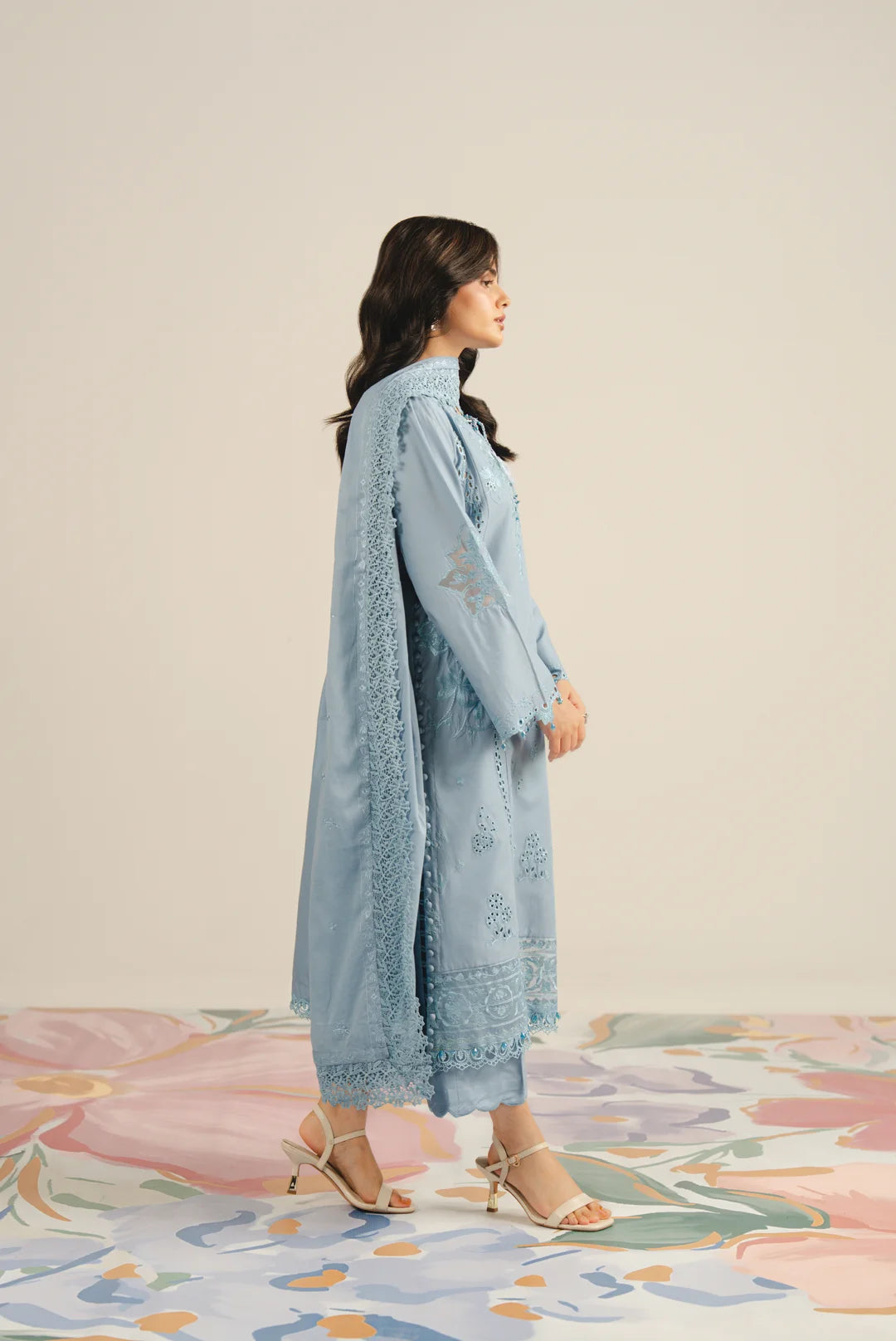 3 Piece Embroidered Lawn Suit