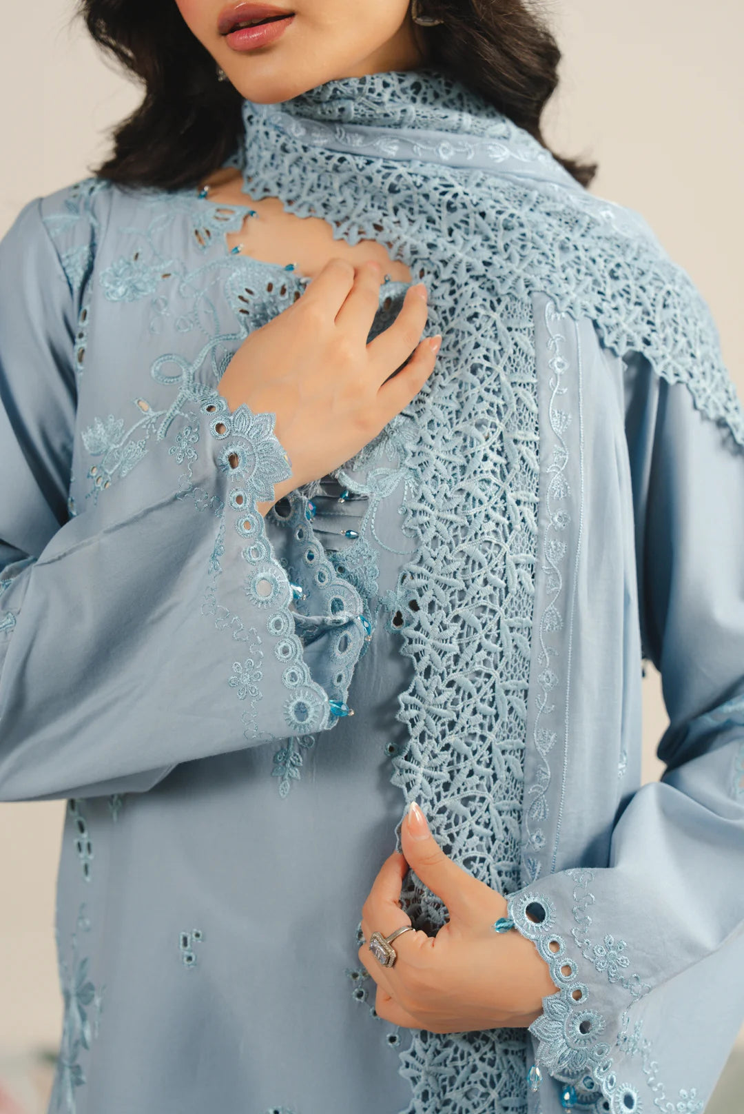 3 Piece Embroidered Lawn Suit