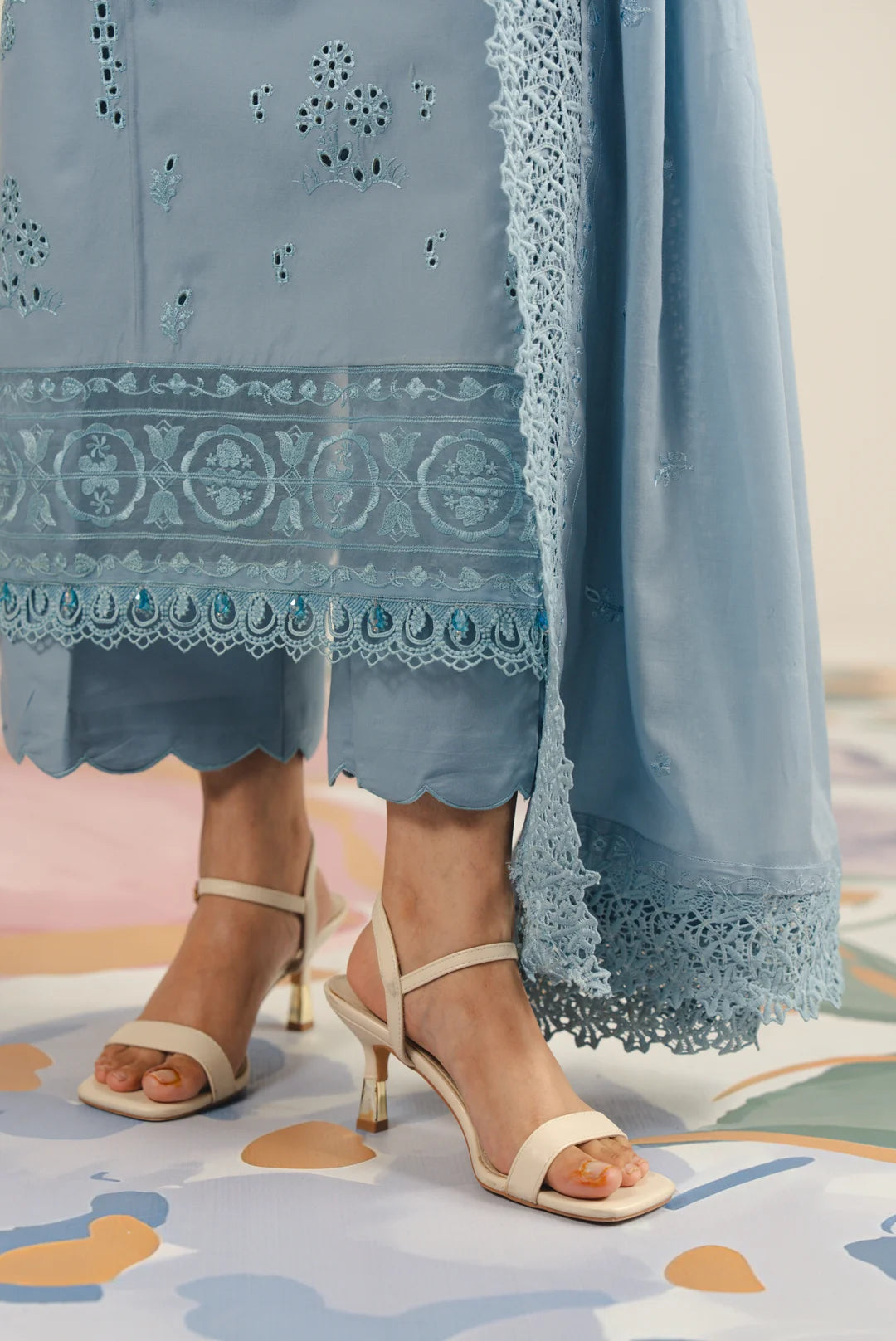 3 Piece Embroidered Lawn Suit