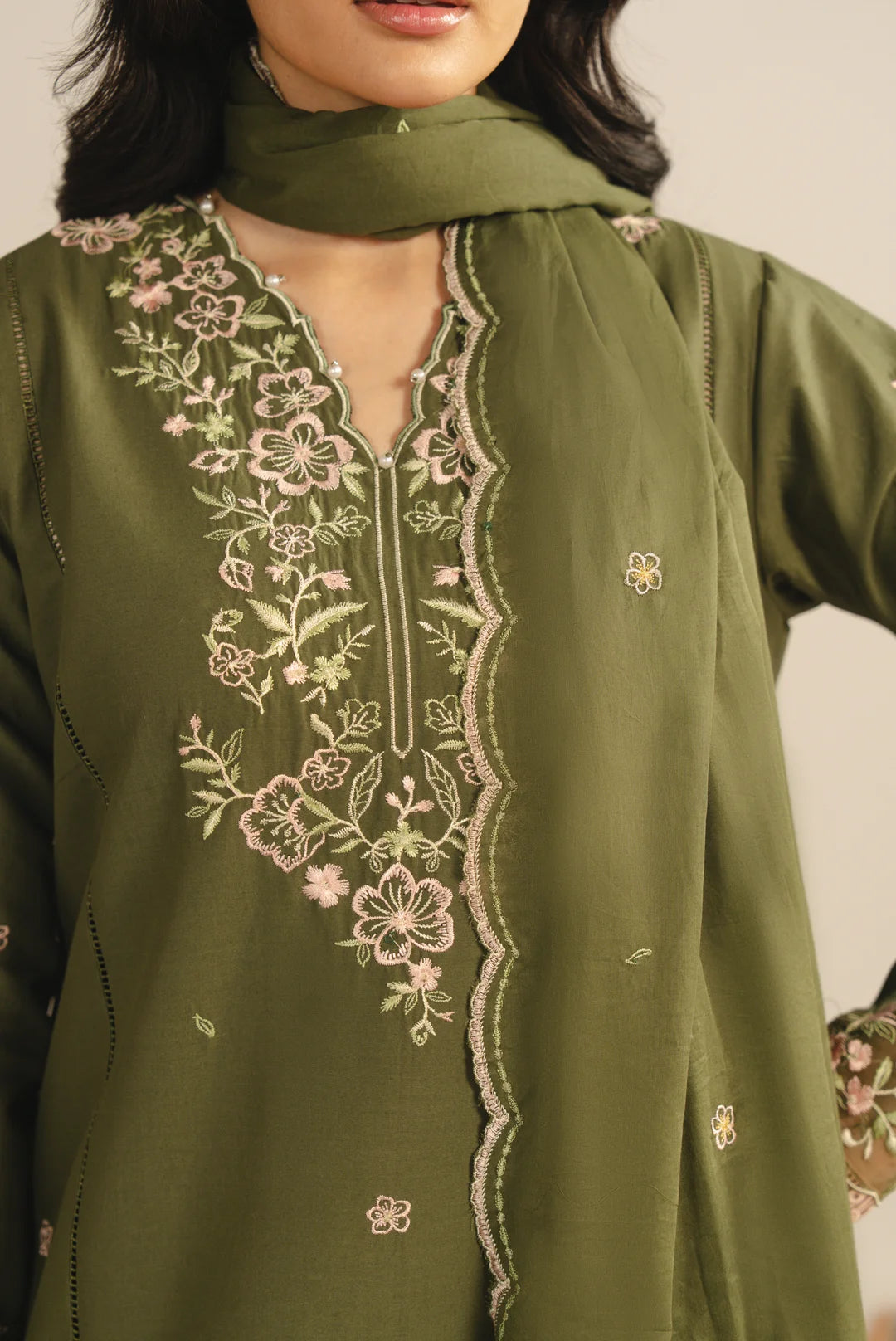 3 Piece Embroidered Lawn Suit Unstitched - 26