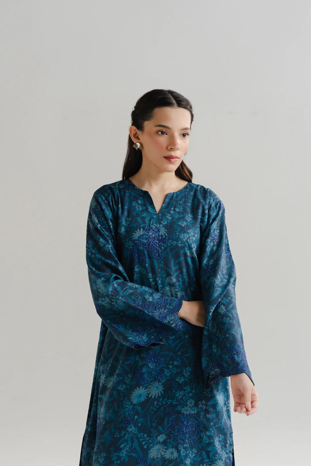 2 Piece Printed Embroidered Lawn Suit Pret SS - 26