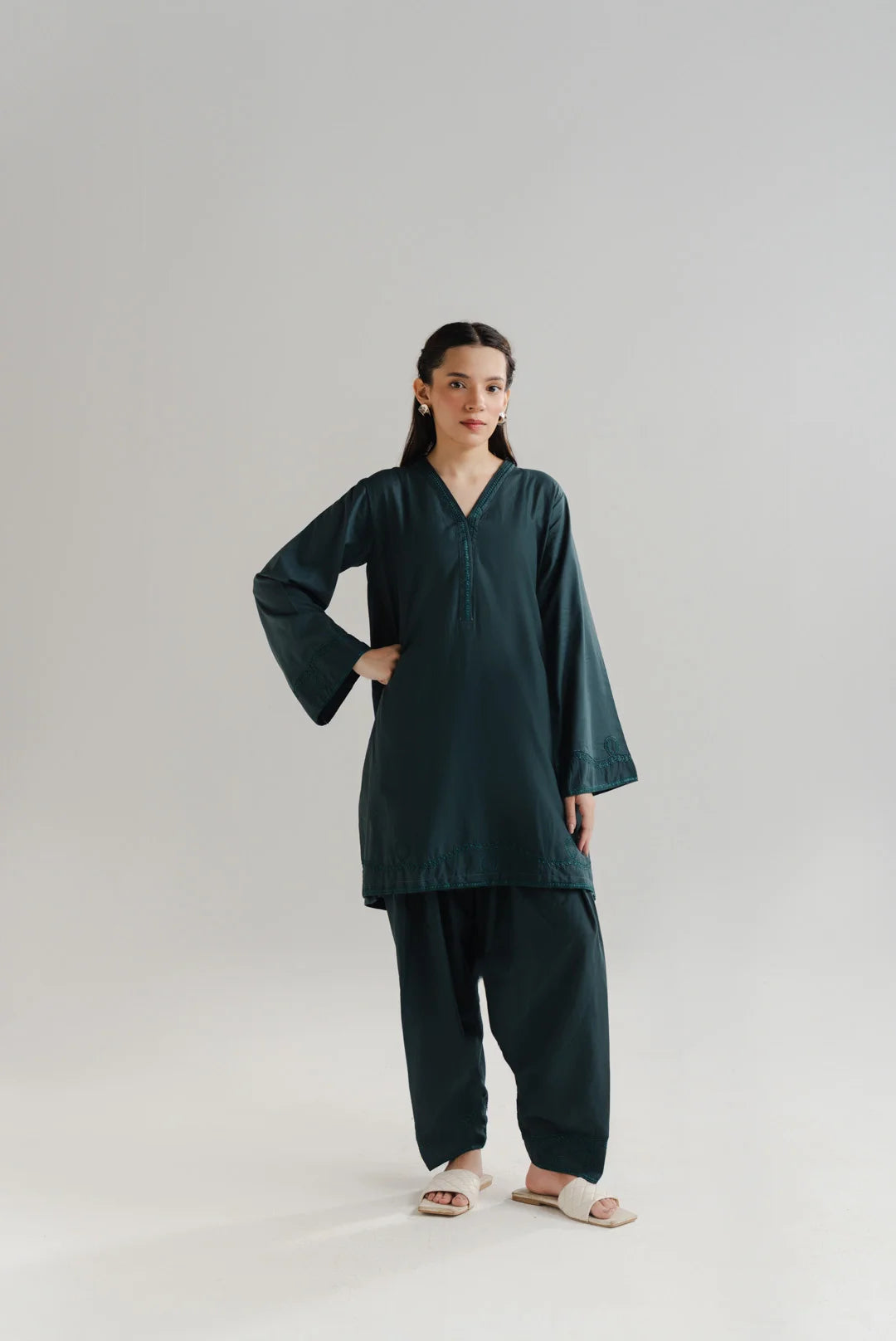 2 Piece Embroidered Lawn Suit Pret SS - 26