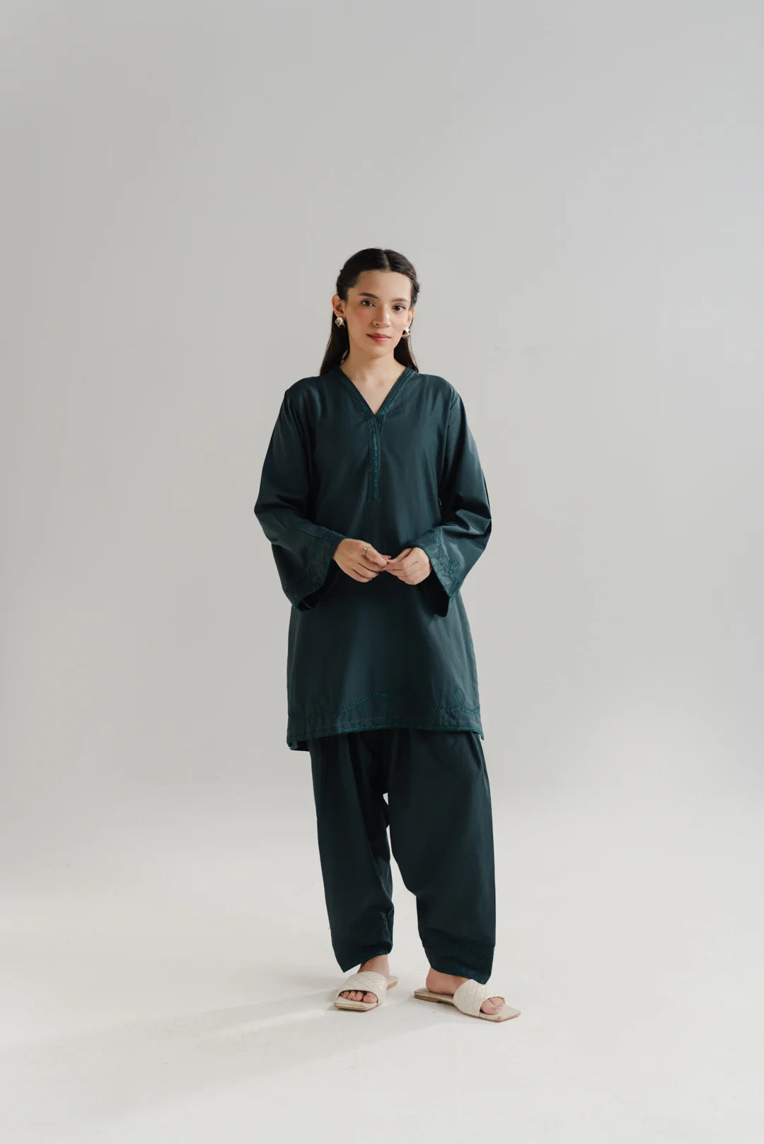 2 Piece Embroidered Lawn Suit Pret SS - 26