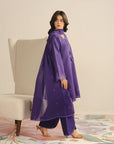3 Piece Embroidered Lawn Suit Unstitched - 26
