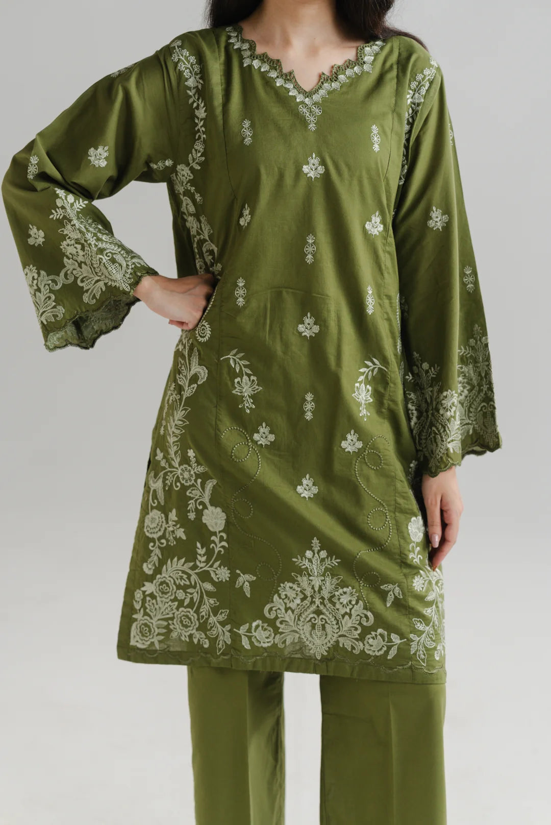 2 Piece Embroidered Lawn Suit Pret SS - 26