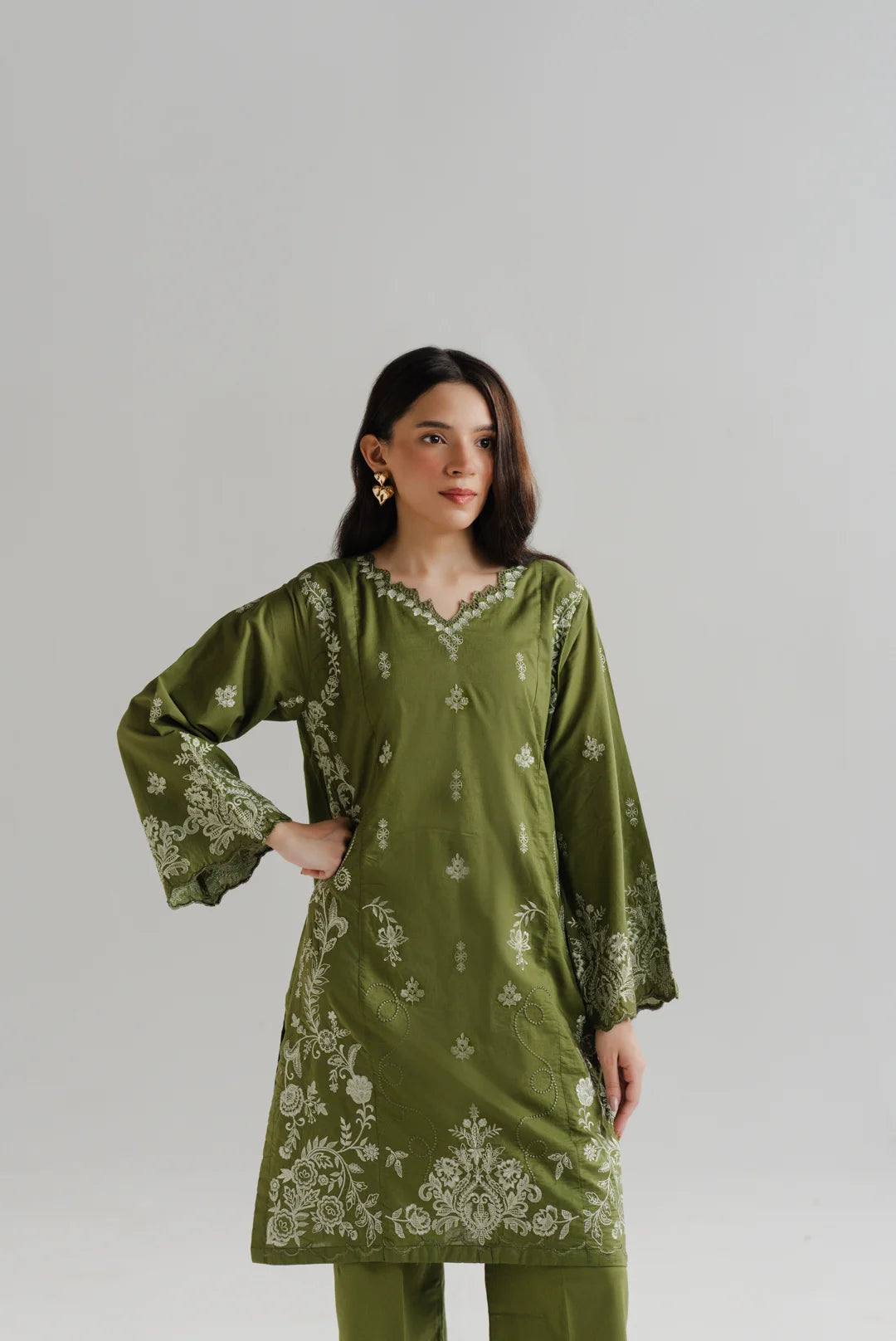 2 Piece Embroidered Lawn Suit Pret SS - 26