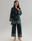 2 Piece Embroidered Lawn Co-Ord Set Pret SS - 26