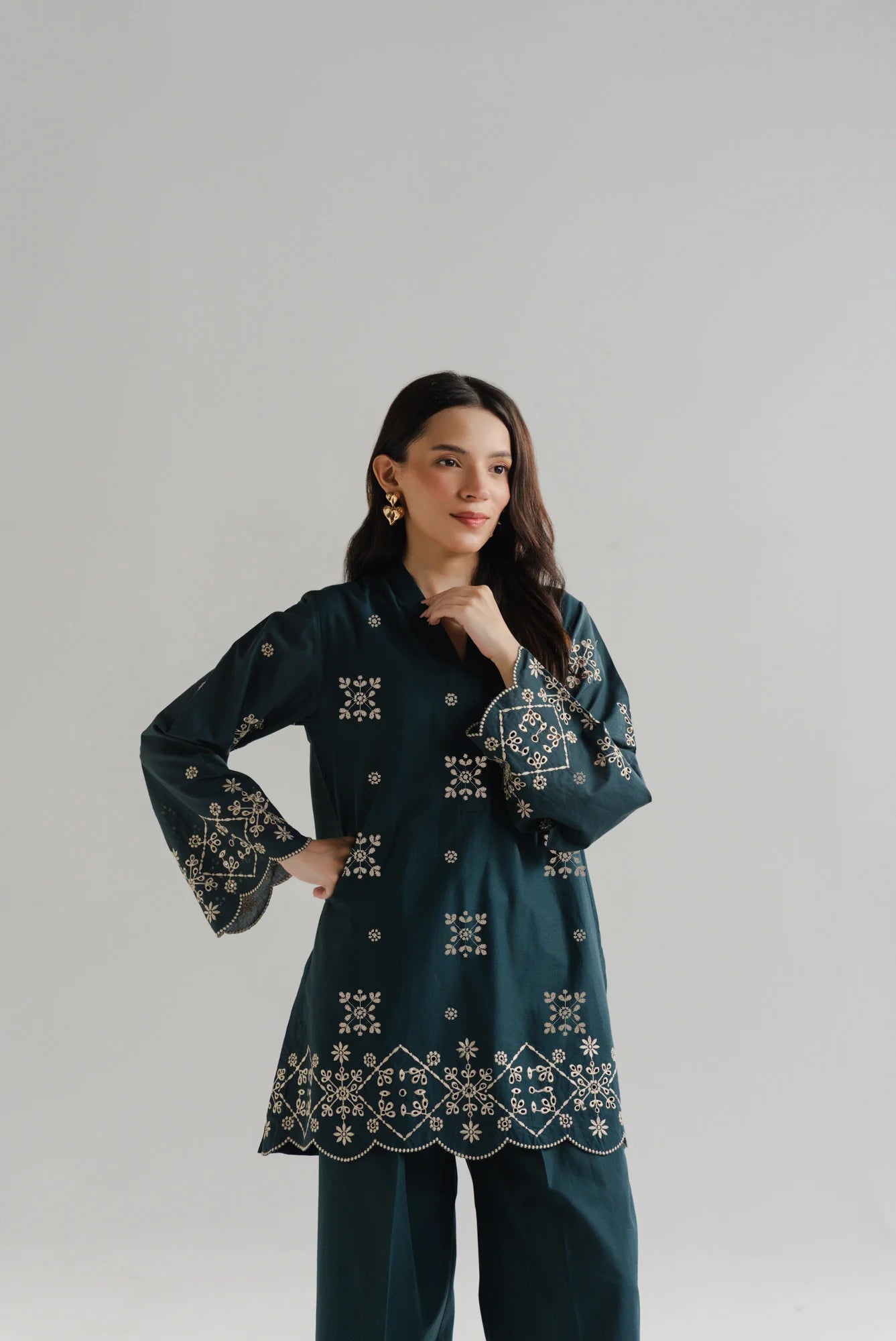 2 Piece Embroidered Lawn Suit Pret SS - 26