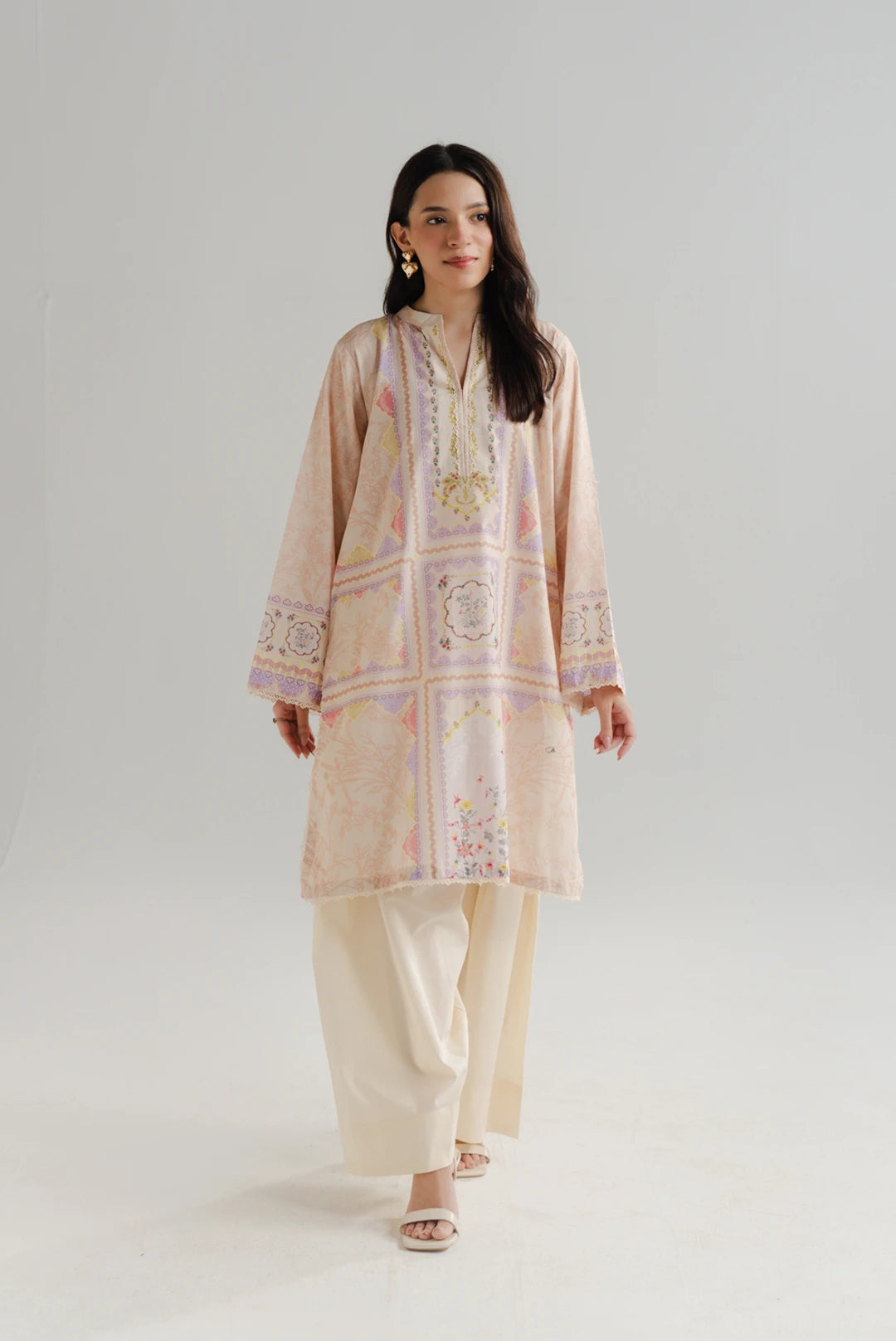 1 Piece Printed Lawn Shirt