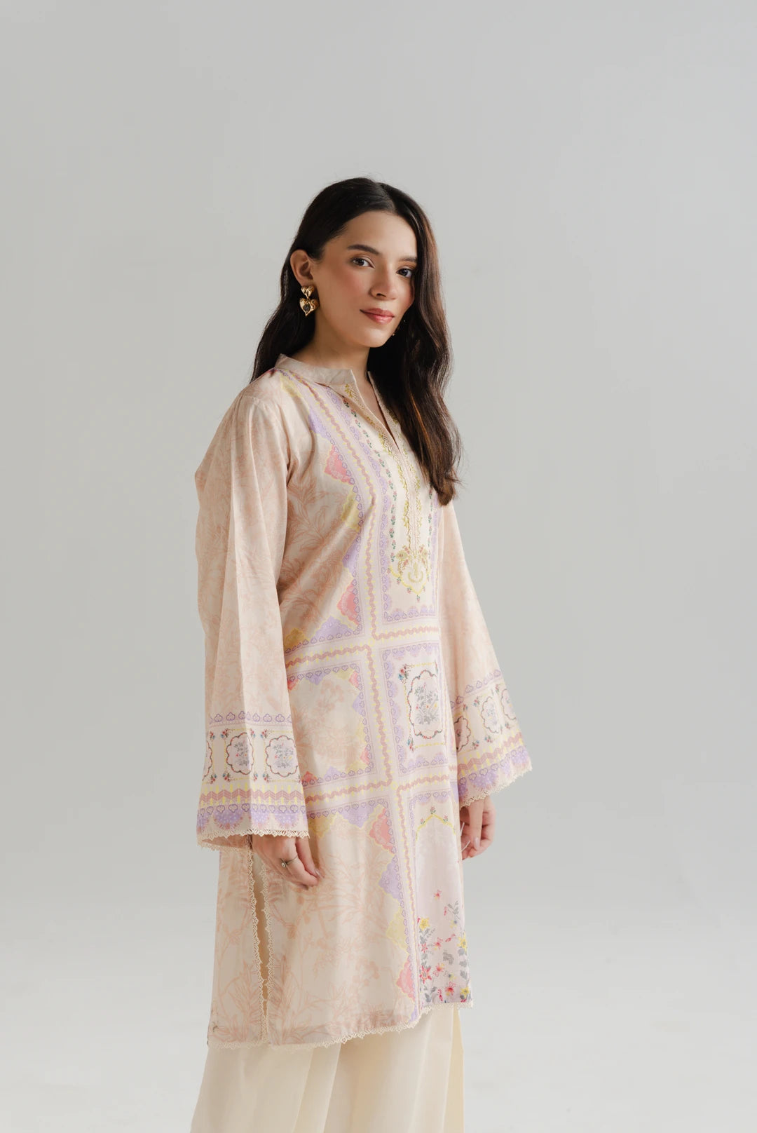 1 Piece Printed Lawn Shirt