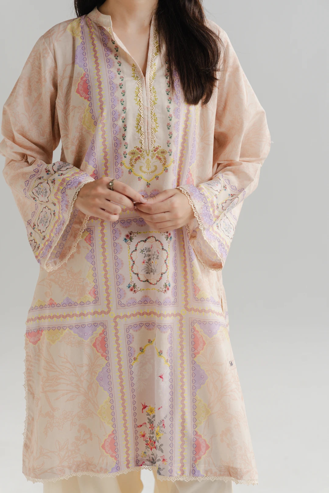 1 Piece Printed Lawn Shirt