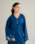 2 Piece Embroidered Cambric Suit