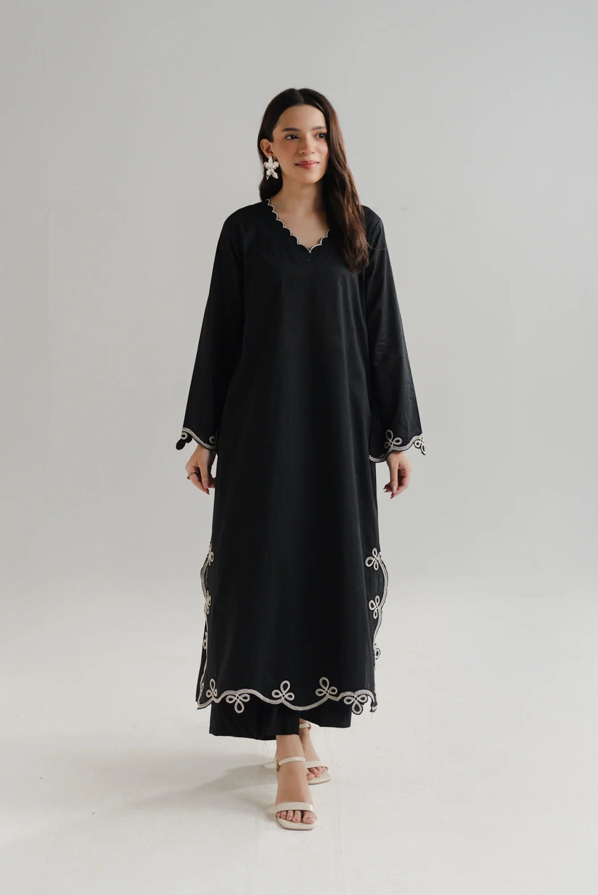 1 Piece Embroidered Lawn Long Shirt