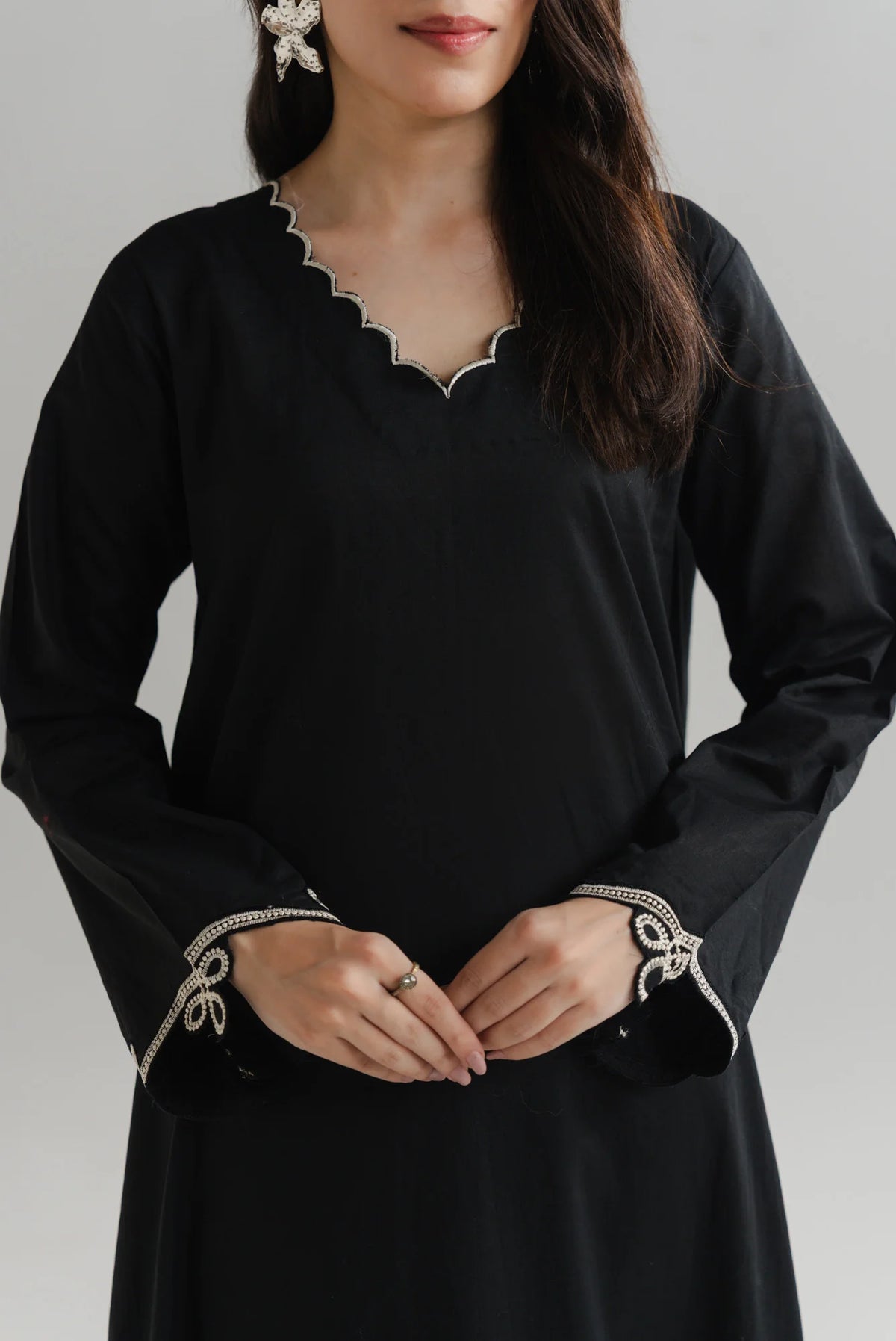 1 Piece Embroidered Lawn Long Shirt