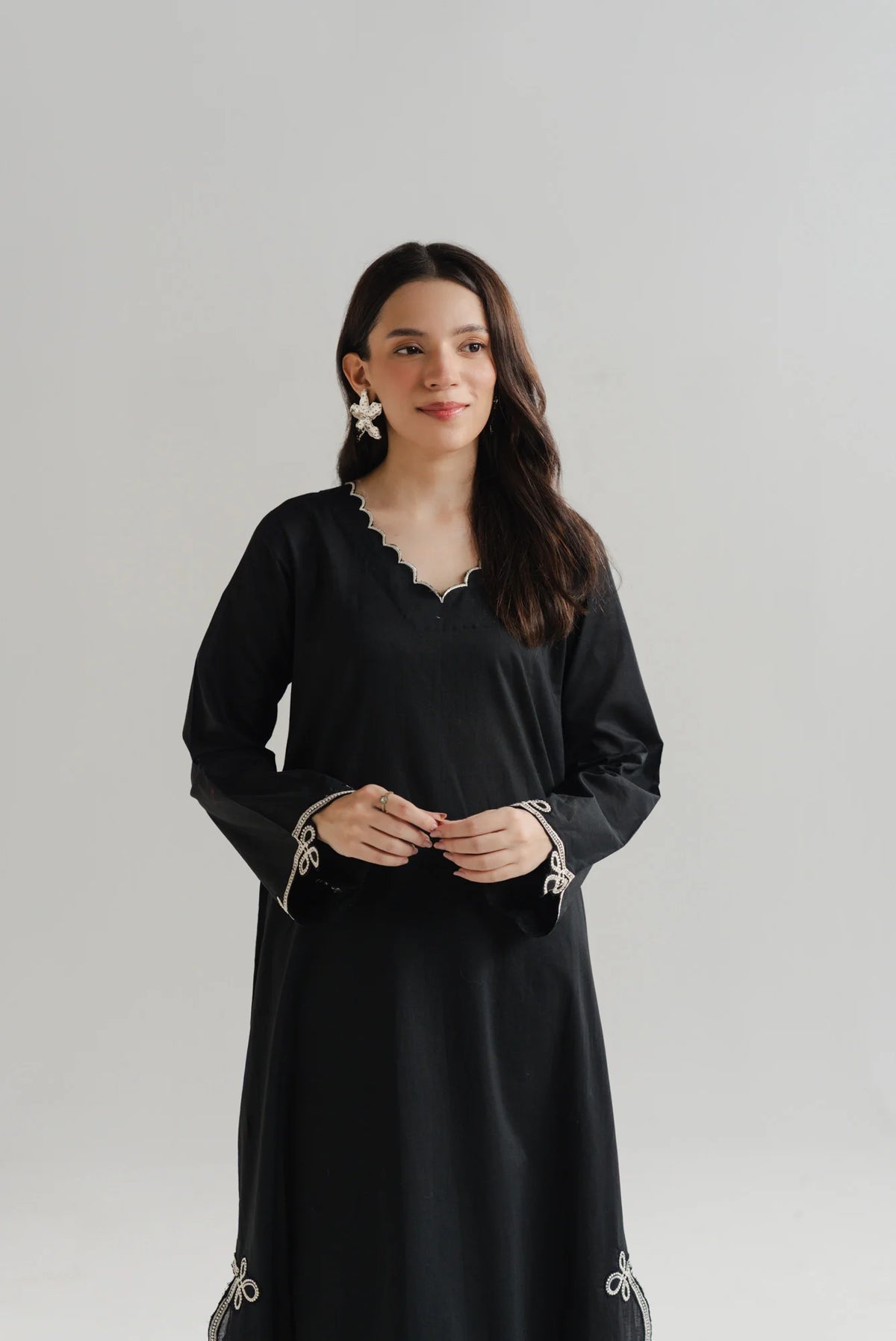 1 Piece Embroidered Lawn Long Shirt